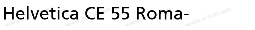 Helvetica CE 55 Roma字体转换